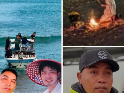 Cha mẹ và người bạn thân của nam du khách người Trung Quốc cúi đầu cảm ơn người Việt Nam: