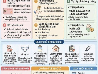 Tổng hợp trợ cấp chính phủ cho các mẹ đnag mang thai, sinh con và nuôi con nhé. Nhiều quyền lợi lắm ạ - Không biết mọi người phải hỏi nhân viên ở trung tâm thì người ta mới hướng dẫn cho.  Bỏ lỡ 