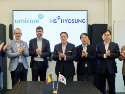 HS Hyosung gia nhập lĩnh vực vật liệu pin với thỏa thuận với Umicore