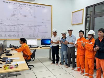 Hoàn thành toàn bộ dự án Trạm biến áp 220kV Vũng Áng và đấu nối