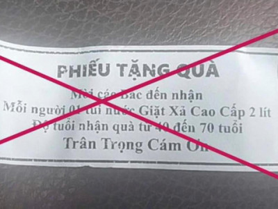 Cảnh báo lừa đảo bằng hình thức tặng quà